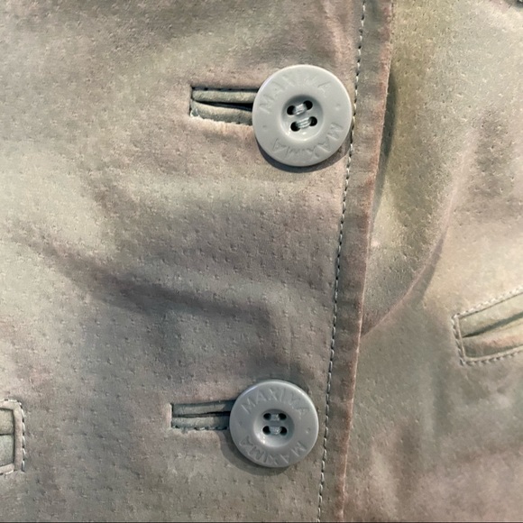 Wilsons Leather Maxima Sage Green Suede Jacket y2k vintage spring pastel - Picture 11 of 13